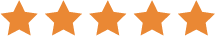 5 orange stars in a horizontal row.