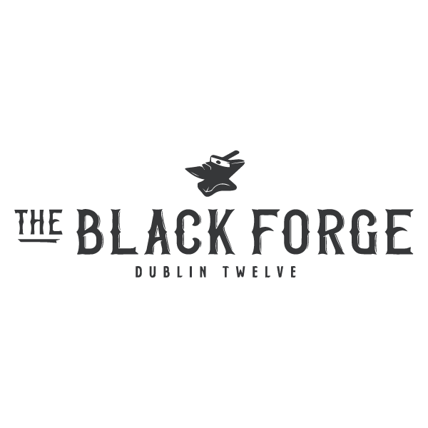 The Black Forge logo with bold black text in an all-caps font against a white background.