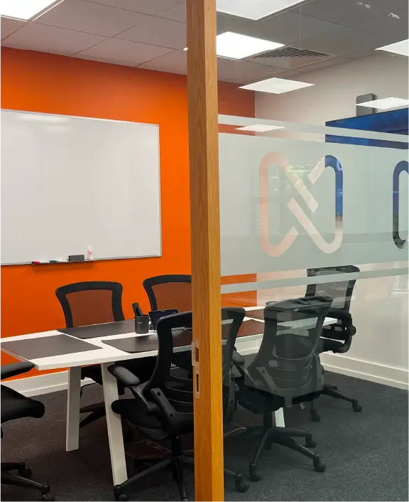 A conference room awaits members of NPI partner training