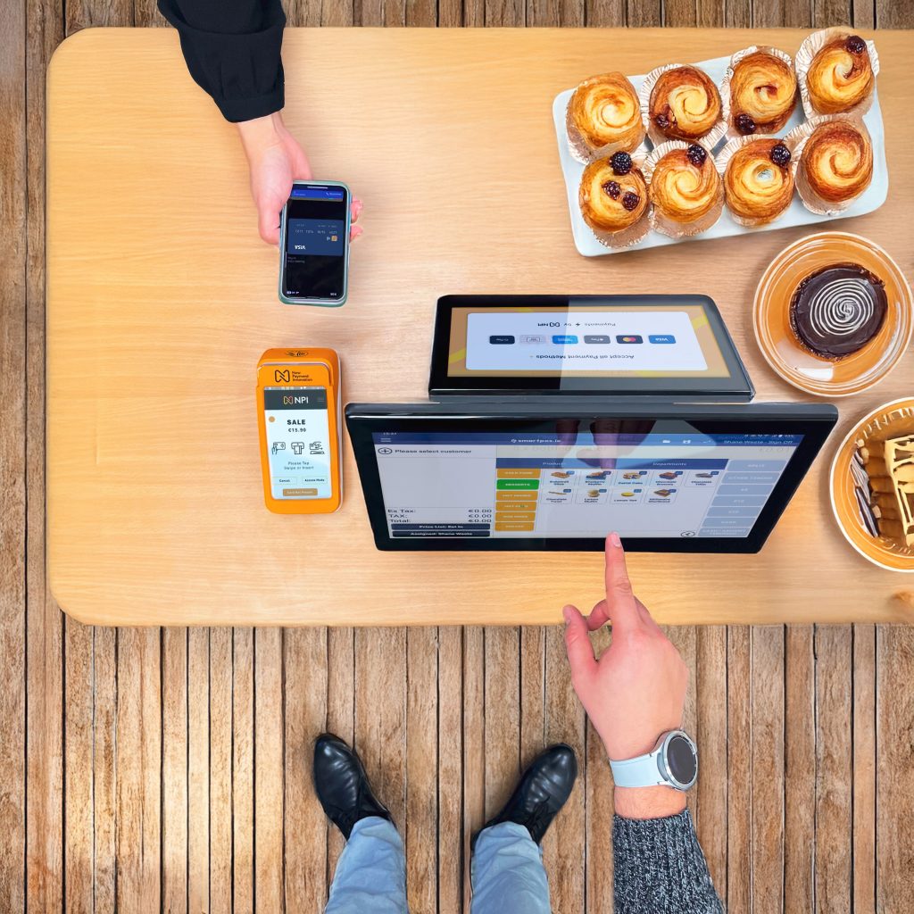 contactless card machines speed up queue times retail payment counter