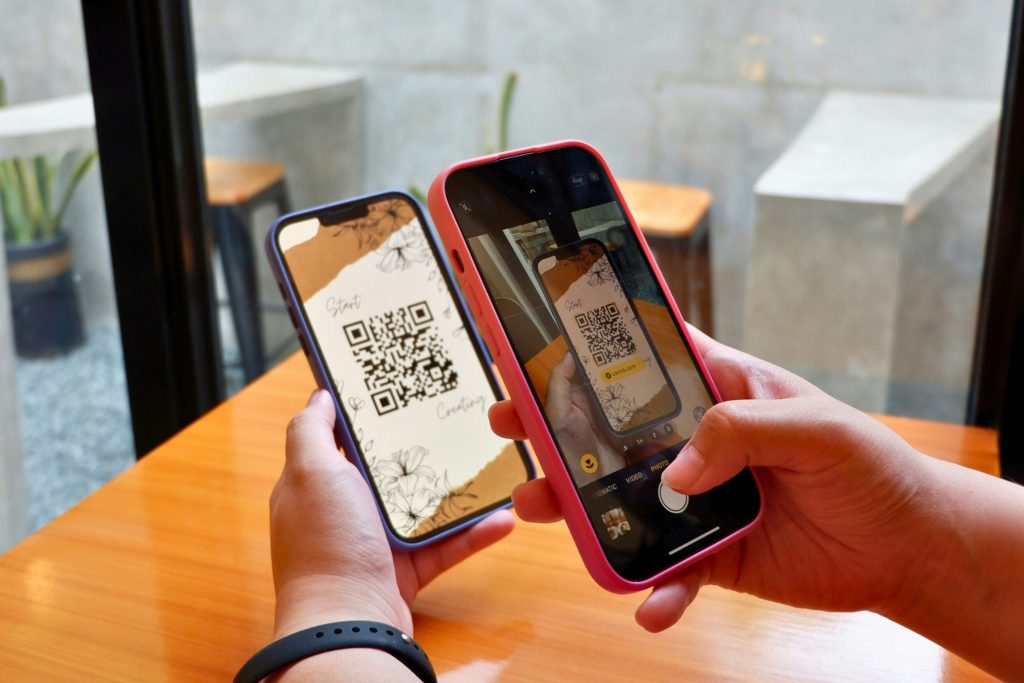 qr code payments ireland customer scanning smartphone retail