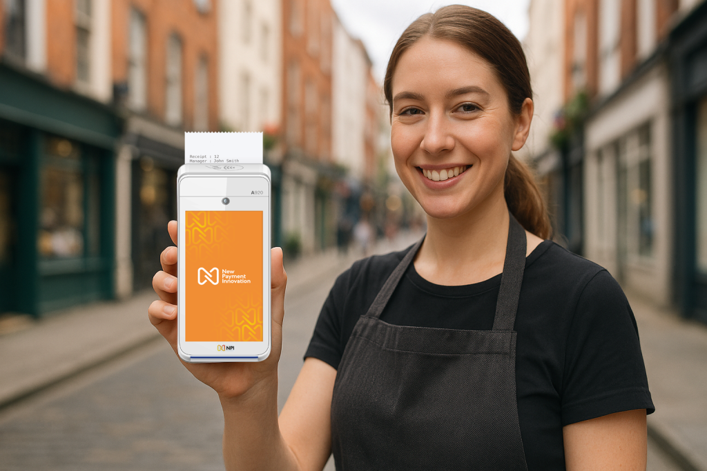Budget 2025 payments Ireland female waiter PAX A920 PRO business rates Ireland