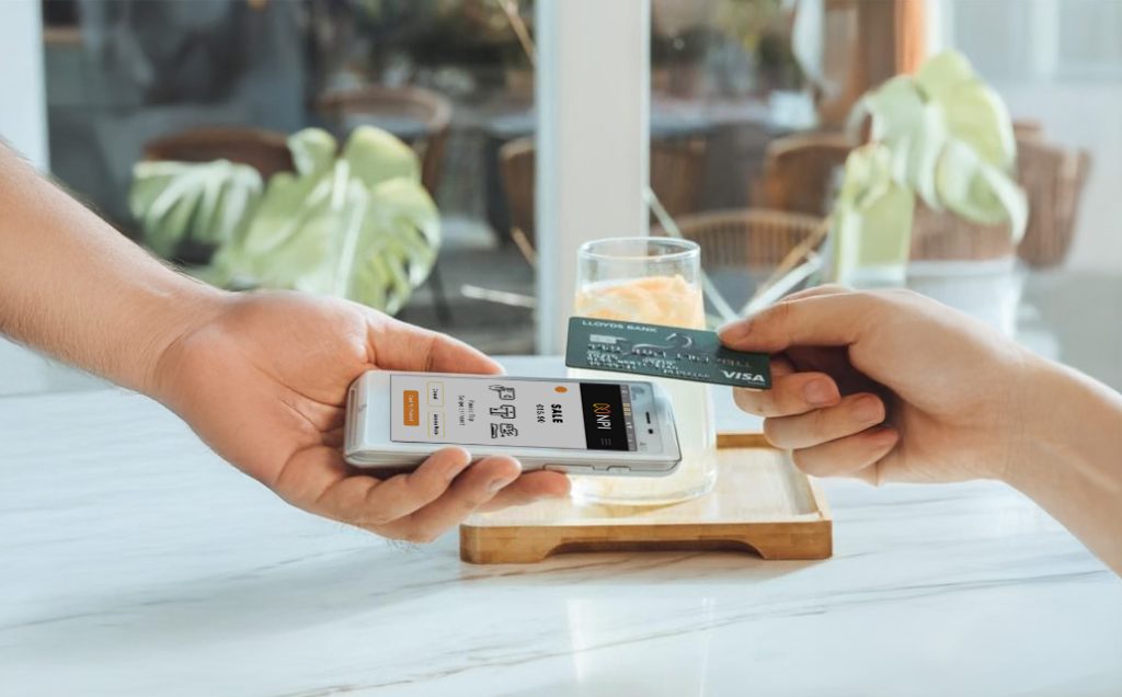 Customer contactless payment limits ireland on PAX A50 PRO terminal at Irish retail checkout using tap to pay card payment technology