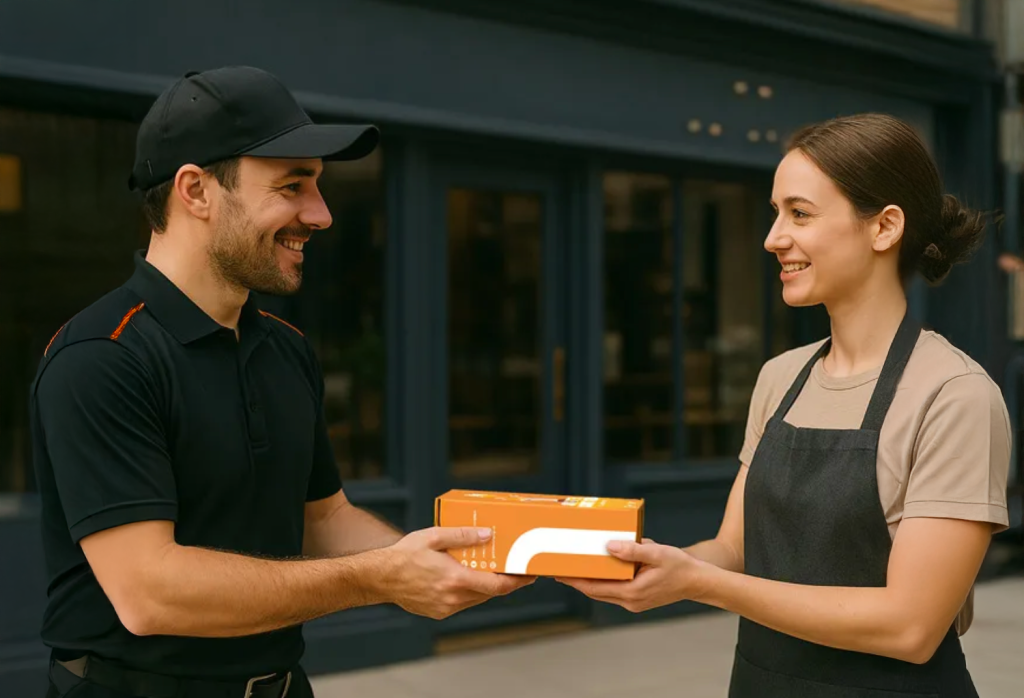 Card machine replacement Ireland same-day delivery service to business owner