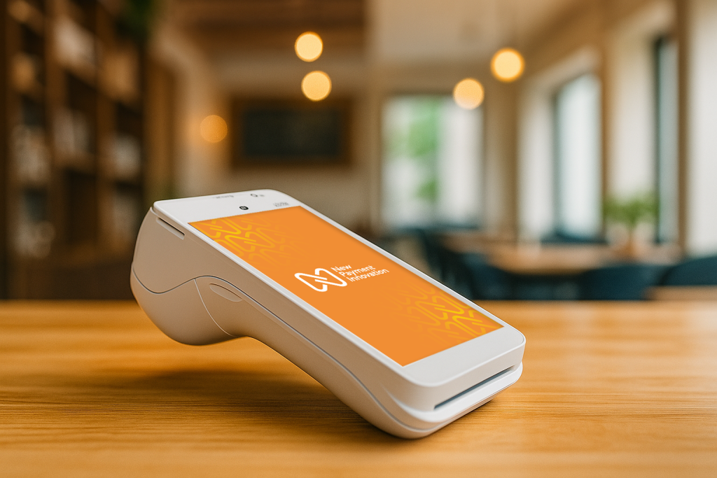 NPI card machine setup with PAX A920 Pro on a restaurant counter