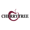 A square image of Cherry Tree's logo with black text and a dark red outline of a cherry.