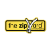 A square image of Zipyard's logo in yellow, black and white. There is white zip that's been shaped to create the 'Y' of the brand name.
