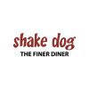 A square image of Shake Dog's logo in burgundy and black.